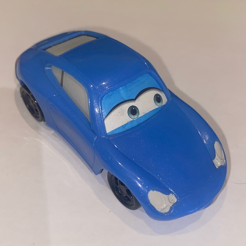 Disney Cars Plastic Blue Porsche